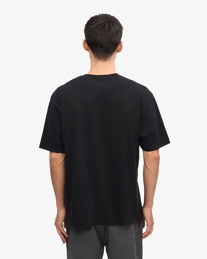 Överdimensionerad ekologisk T-shirt – djupsvart