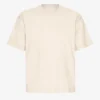 Överdimensionerad ekologisk T-shirt – elfenbensvit