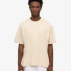 Överdimensionerad ekologisk T-shirt – elfenbensvit
