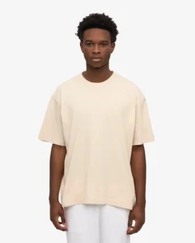 Överdimensionerad ekologisk T-shirt – elfenbensvit