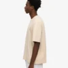 Överdimensionerad ekologisk T-shirt – elfenbensvit