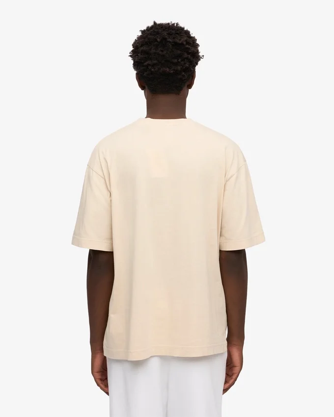 Överdimensionerad ekologisk T-shirt – elfenbensvit