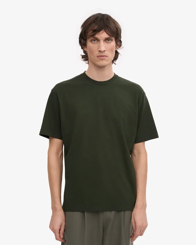 Överdimensionerad ekologisk T-shirt – jaktgrön