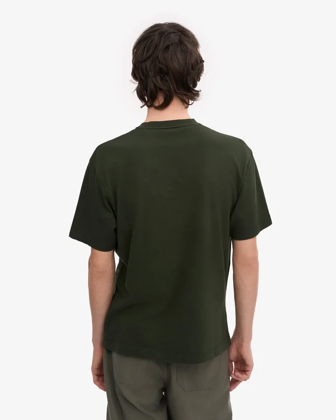 Överdimensionerad ekologisk T-shirt – jaktgrön
