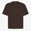 Överdimensionerad ekologisk T-shirt – kaffebrun