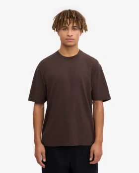 Överdimensionerad ekologisk T-shirt – kaffebrun