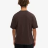 Överdimensionerad ekologisk T-shirt – kaffebrun