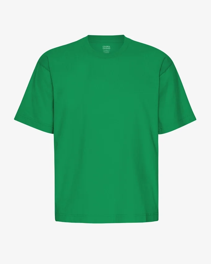 Överdimensionerad ekologisk T-shirt – kellygrön