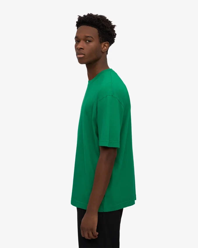 Överdimensionerad ekologisk T-shirt – kellygrön