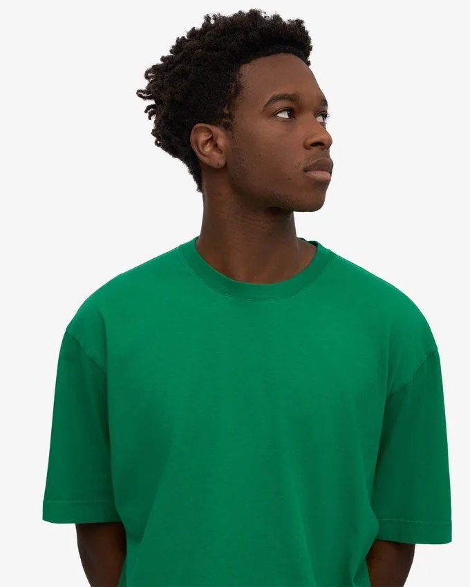 Överdimensionerad ekologisk T-shirt – kellygrön