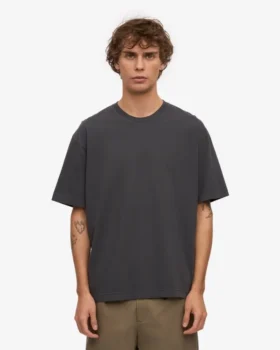 Överdimensionerad ekologisk T-shirt – lavagrå