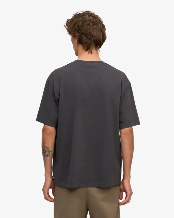 Överdimensionerad ekologisk T-shirt – lavagrå
