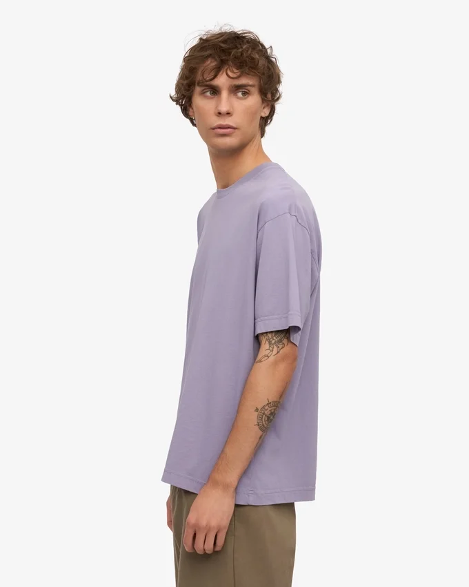 Överdimensionerad ekologisk T-shirt – lila jade