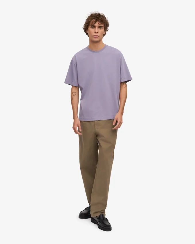 Överdimensionerad ekologisk T-shirt – lila jade