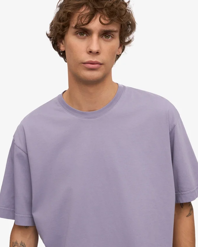 Överdimensionerad ekologisk T-shirt – lila jade