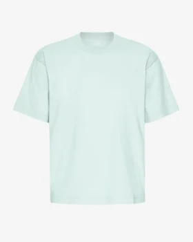 Överdimensionerad ekologisk T-shirt – ljus aqua