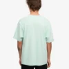 Överdimensionerad ekologisk T-shirt – ljus aqua