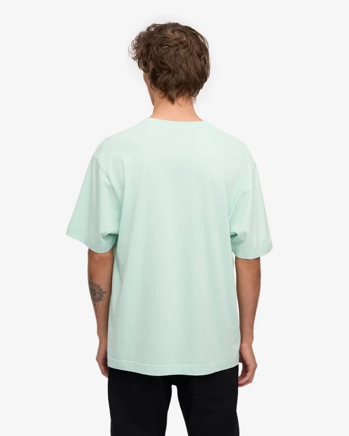 Överdimensionerad ekologisk T-shirt – ljus aqua