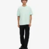 Överdimensionerad ekologisk T-shirt – ljus aqua
