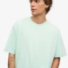 Överdimensionerad ekologisk T-shirt – ljus aqua