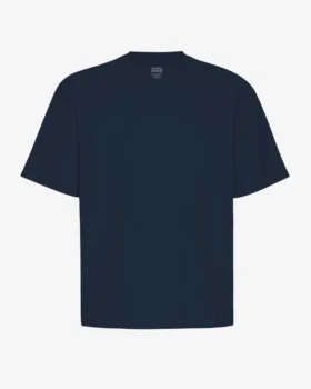 Överdimensionerad ekologisk T-shirt – marinblå