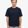 Överdimensionerad ekologisk T-shirt – marinblå