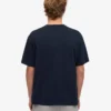 Överdimensionerad ekologisk T-shirt – marinblå
