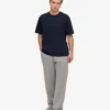 Överdimensionerad ekologisk T-shirt – marinblå