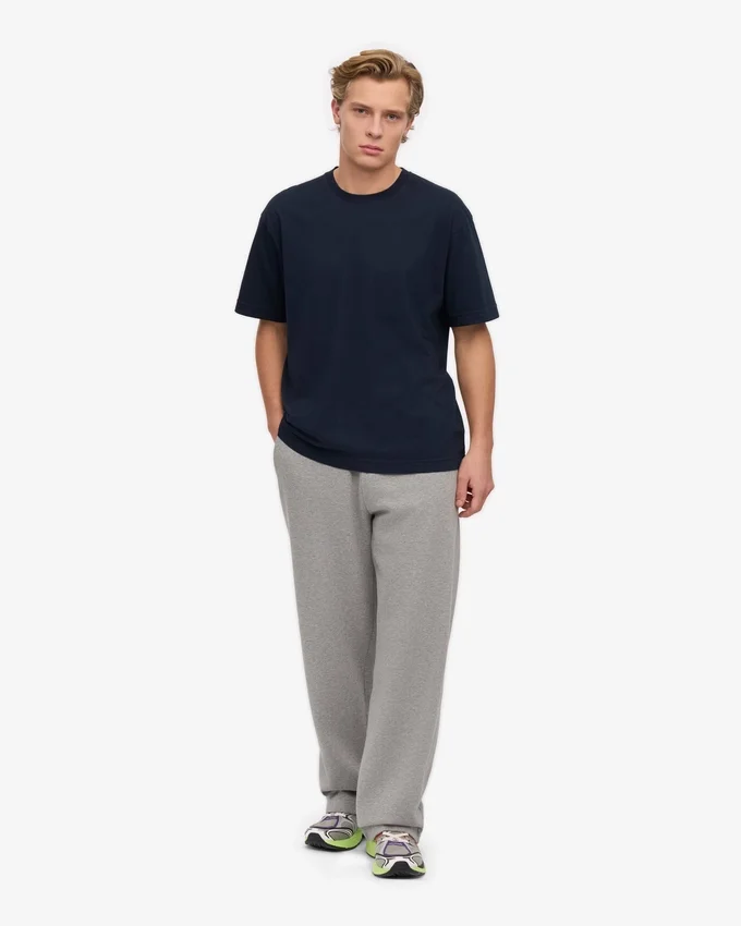 Överdimensionerad ekologisk T-shirt – marinblå