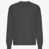 Överdimensionerad ekologisk T-shirt med lång ärm – lavagrå