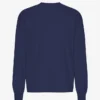 Överdimensionerad ekologisk T-shirt med lång ärm – marinblå