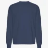 Överdimensionerad ekologisk T-shirt med lång ärm – petrolblå