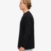 Överdimensionerad ekologisk T-shirt med långa ärmar – djupsvart