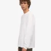 Överdimensionerad ekologisk T-shirt med långa ärmar – optiskt vit
