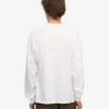 Överdimensionerad ekologisk T-shirt med långa ärmar – optiskt vit