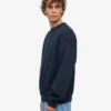 Överdimensionerad ekologisk T-shirt med rund hals – marinblå