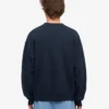 Överdimensionerad ekologisk T-shirt med rund hals – marinblå