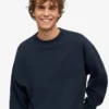 Överdimensionerad ekologisk T-shirt med rund hals – marinblå