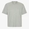 Överdimensionerad ekologisk T-shirt – melerad grå