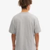 Överdimensionerad ekologisk T-shirt – melerad grå