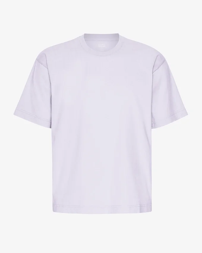 Överdimensionerad ekologisk T-shirt – mjuk lavendel
