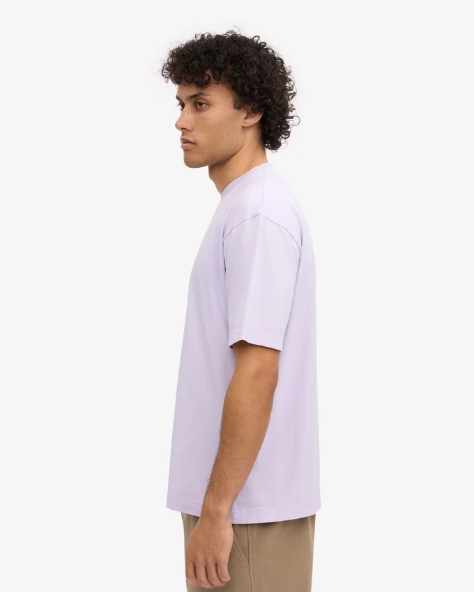 Överdimensionerad ekologisk T-shirt – mjuk lavendel