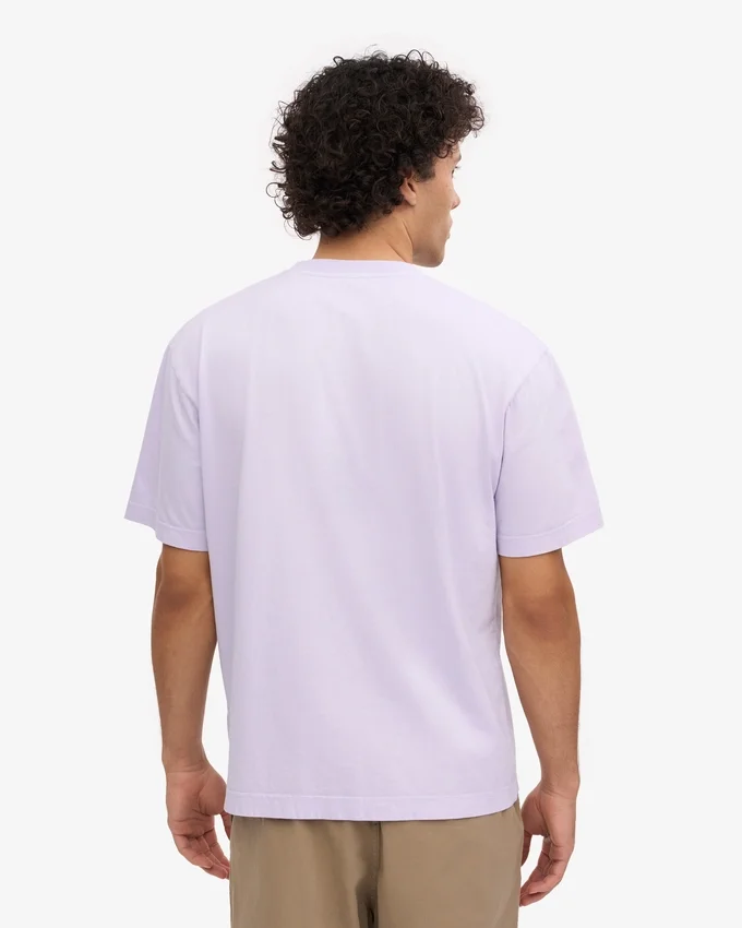 Överdimensionerad ekologisk T-shirt – mjuk lavendel