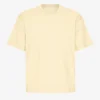 Överdimensionerad ekologisk T-shirt – mjukgul