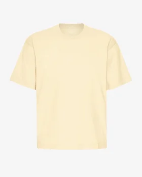 Överdimensionerad ekologisk T-shirt – mjukgul