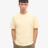Överdimensionerad ekologisk T-shirt – mjukgul