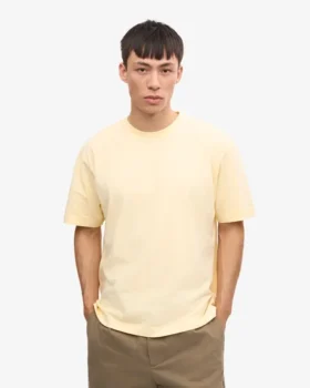 Överdimensionerad ekologisk T-shirt – mjukgul