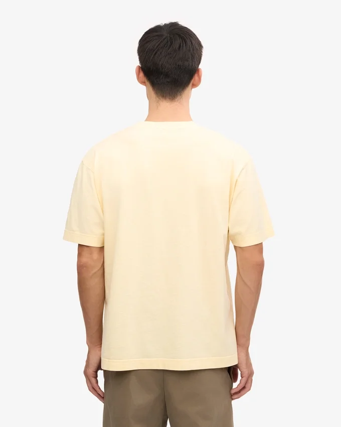 Överdimensionerad ekologisk T-shirt – mjukgul