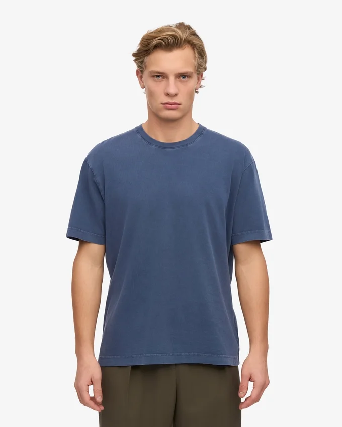Överdimensionerad ekologisk T-shirt – Neptune Blue