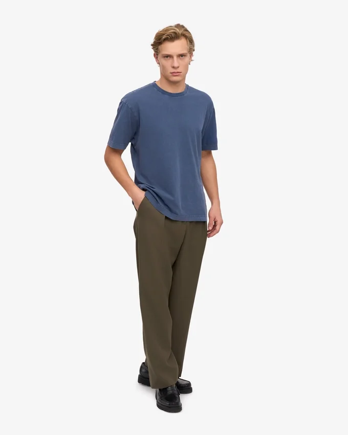 Överdimensionerad ekologisk T-shirt – Neptune Blue
